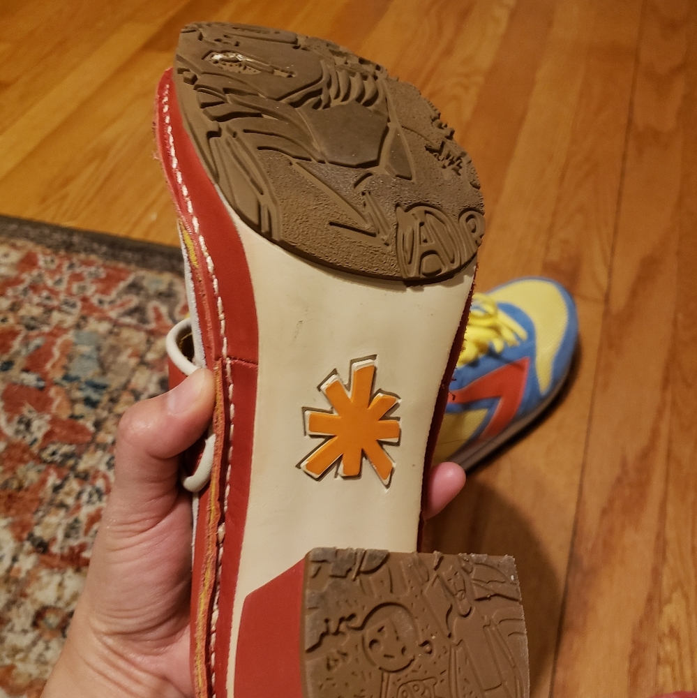 ART yellow orange chunk heel Mary jane shoes 41